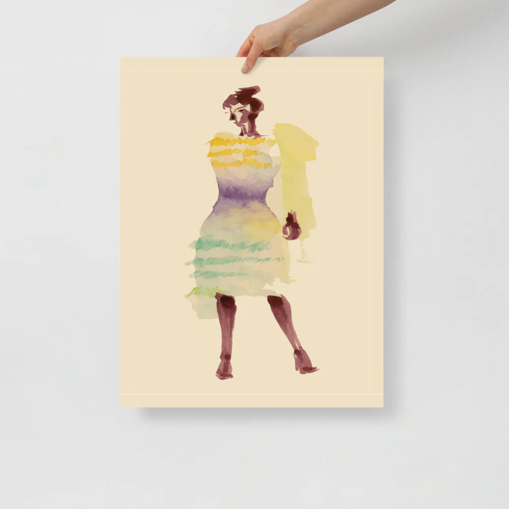Frill Fluffy Dress Wall Art - Image 5