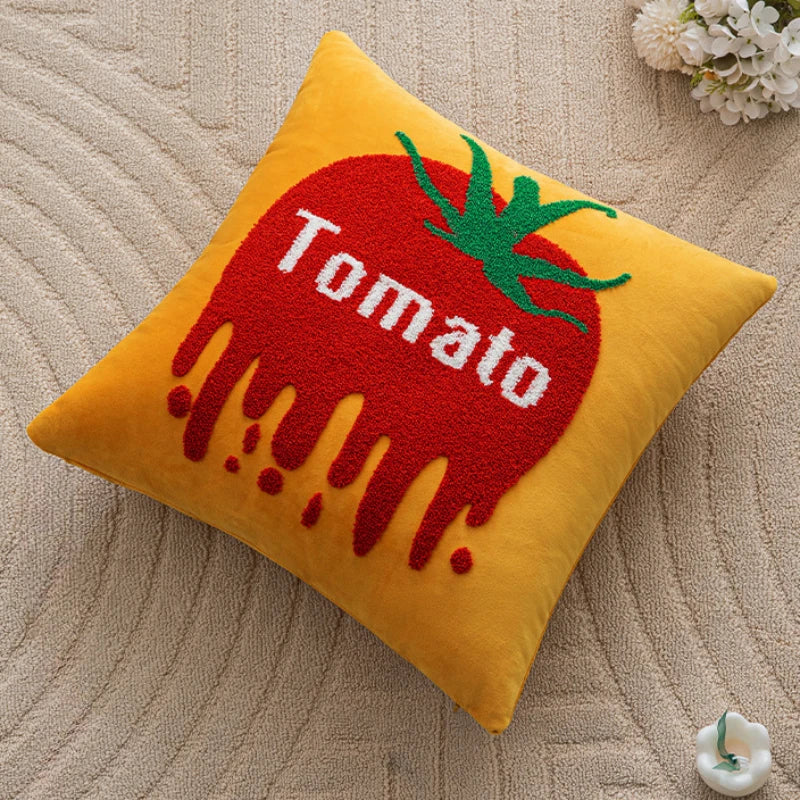 Fruit Embroidered Cushion Cover - Image 2