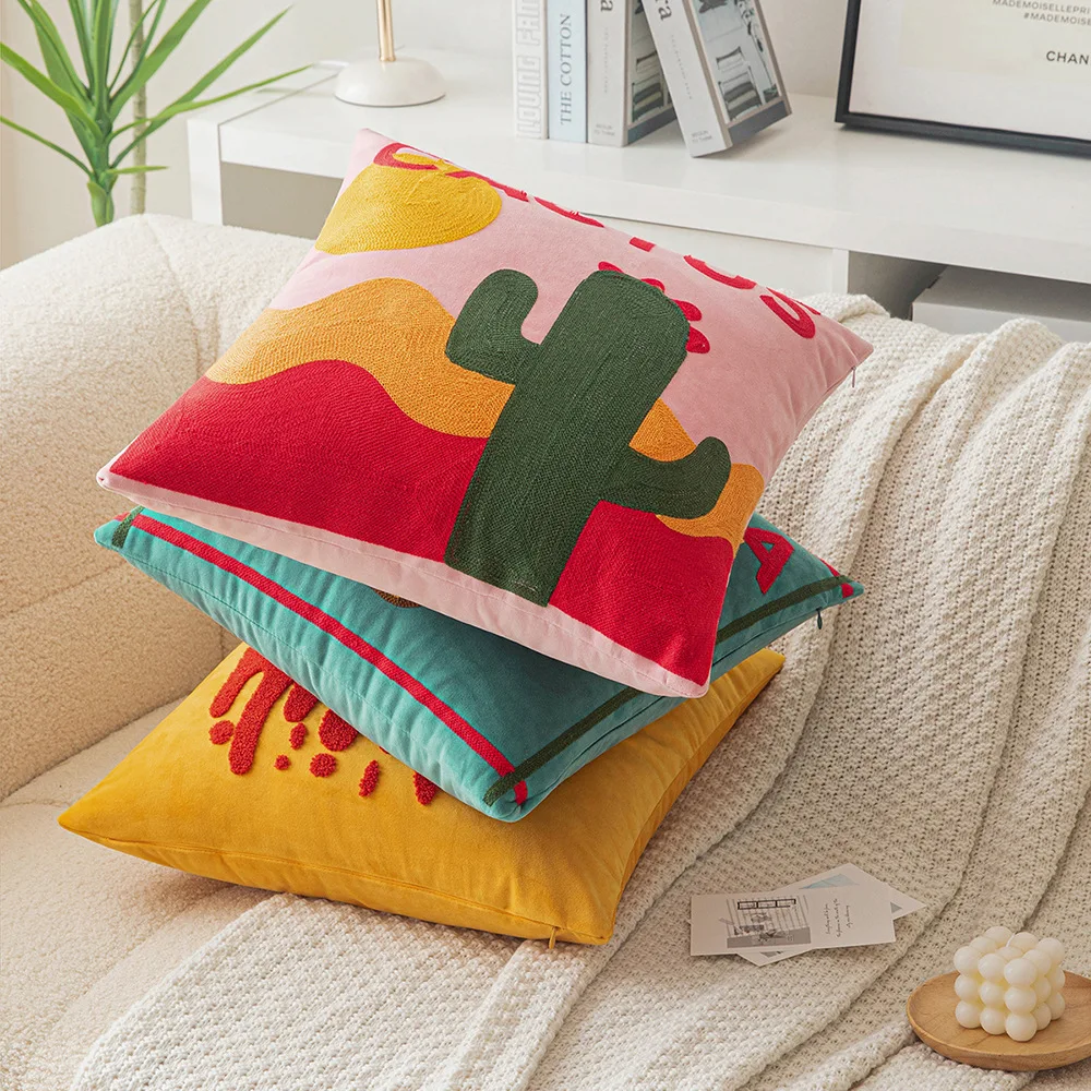 Fruit Embroidered Cushion Cover - Image 5