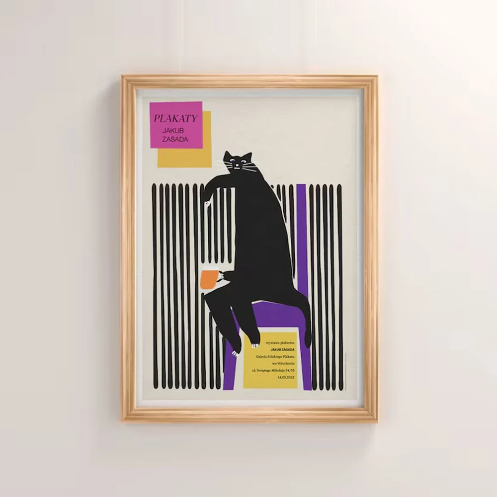 Funky Bear Cat Wall Art - Image 3