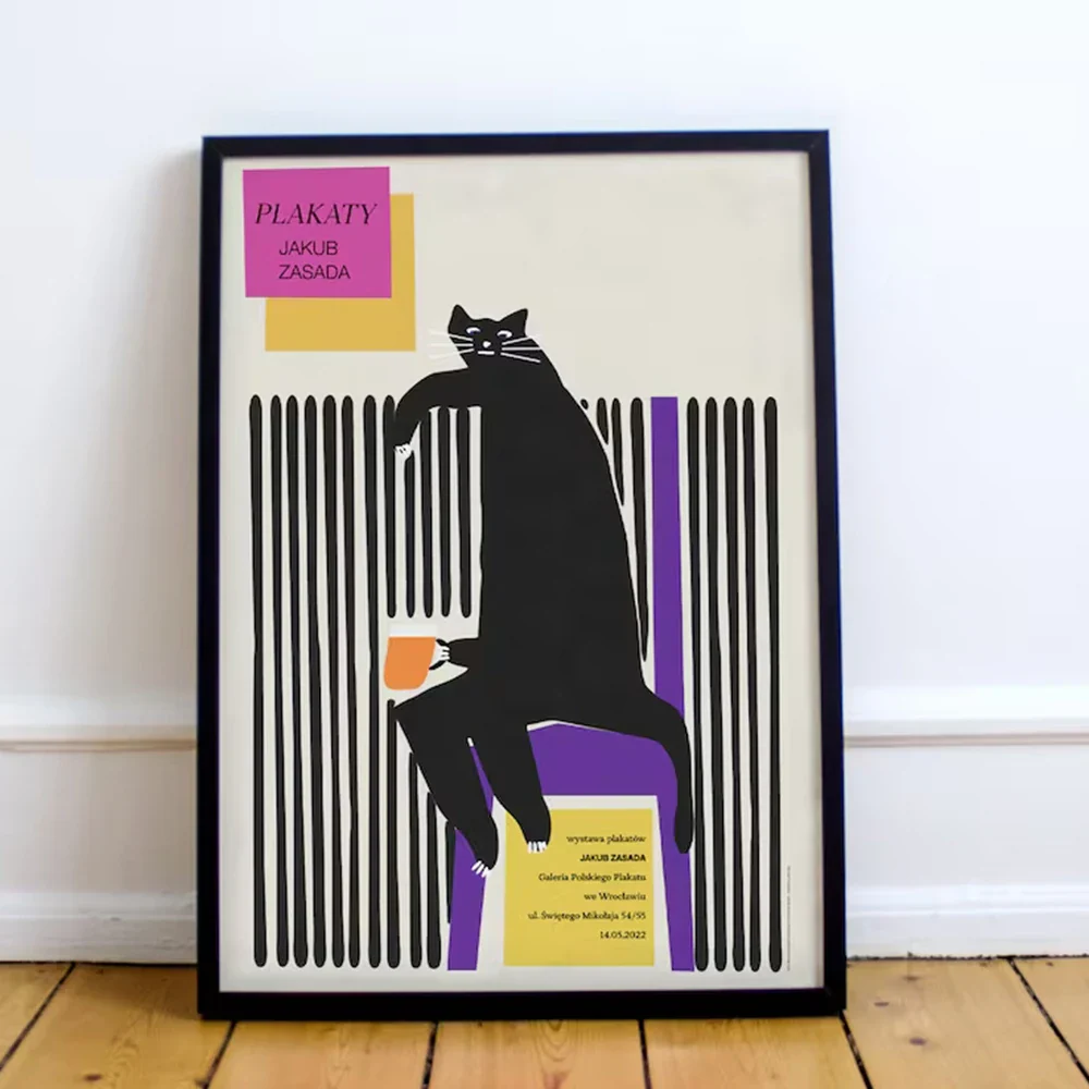 Funky Bear Cat Wall Art - Image 4