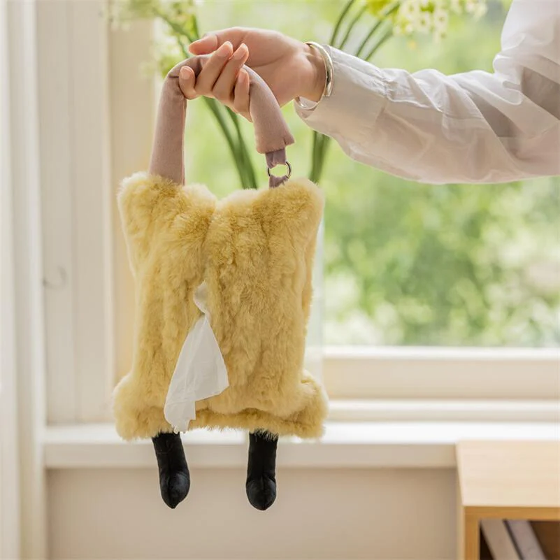 Furry Colourful Tissue Holder - Image 4