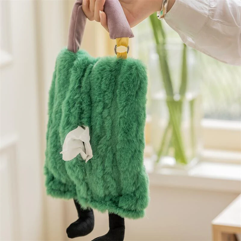 Furry Colourful Tissue Holder - Image 5