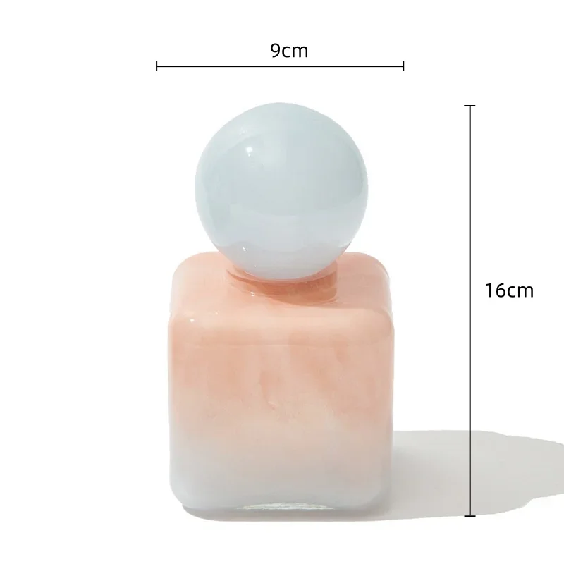 Geometric Sphere Glass Vase with Lid - Image 6