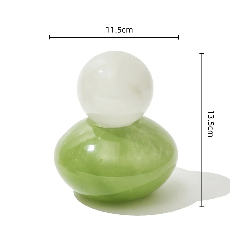 Geometric Sphere Glass Vase with Lid - Image 7