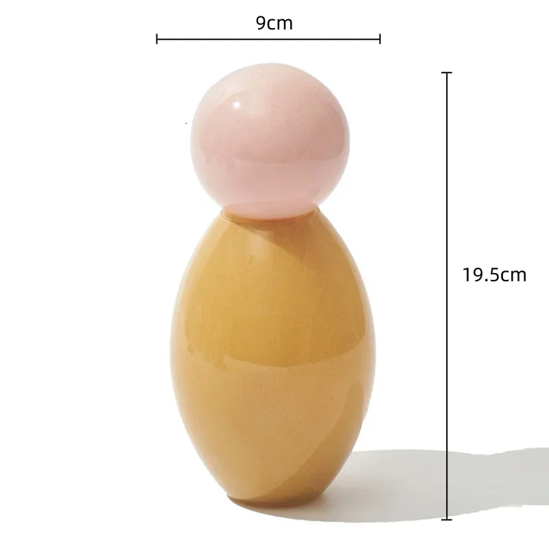 Geometric Sphere Glass Vase with Lid - Image 9