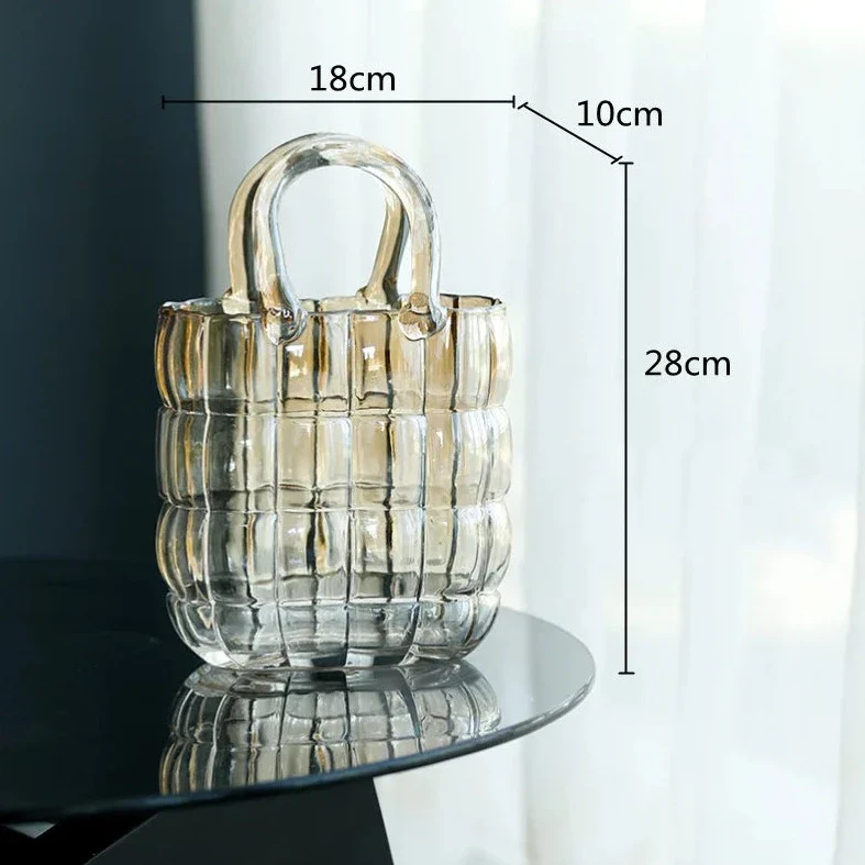Glass Bag Vase - Image 10