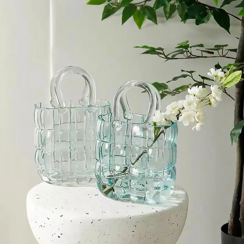 Glass Bag Vase - Image 2