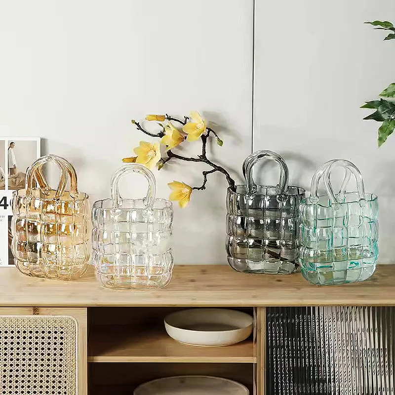 Glass Bag Vase - Image 4
