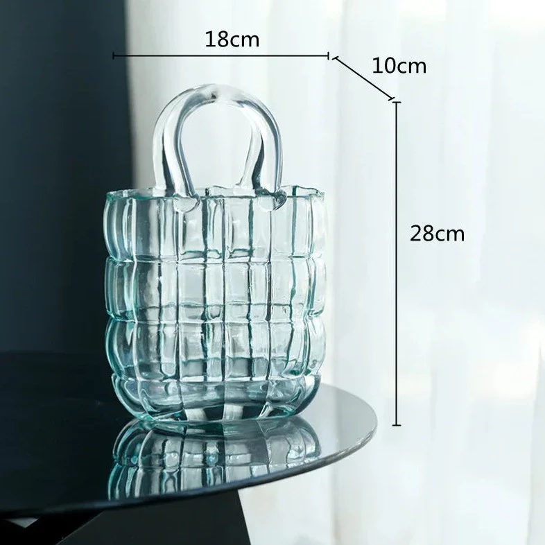 Glass Bag Vase - Image 9