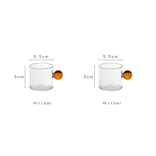 Globe Handle Glass Espresso Cup - Image 15