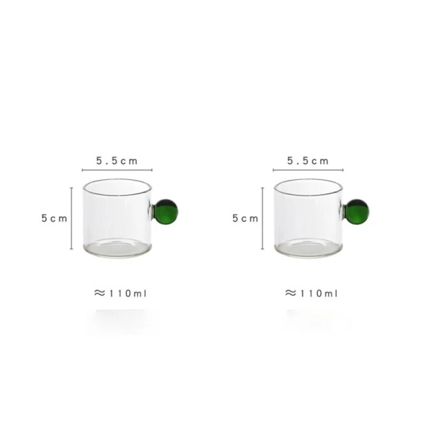 Globe Handle Glass Espresso Cup - Image 16