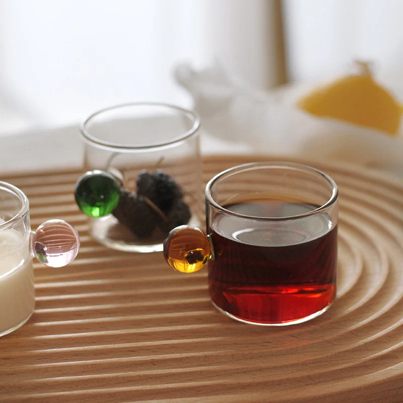 Globe Handle Glass Espresso Cup - Image 6