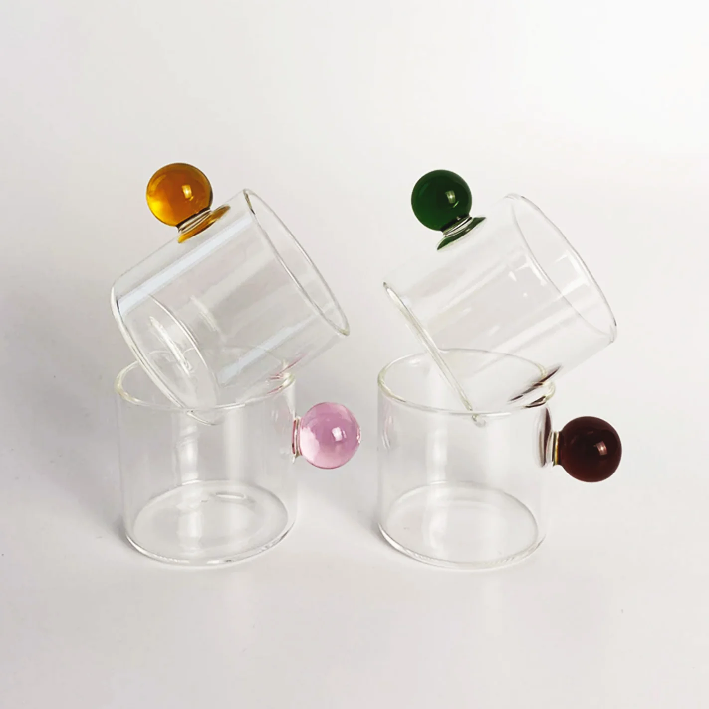 Globe Handle Glass Espresso Cup - Image 7