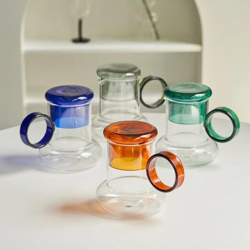 Glass Pitcher Jug + Cup Set - Image 2