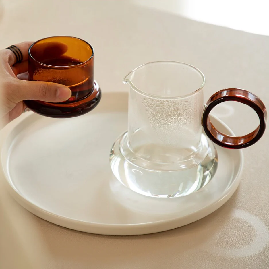 Glass Pitcher Jug + Cup Set - Image 24