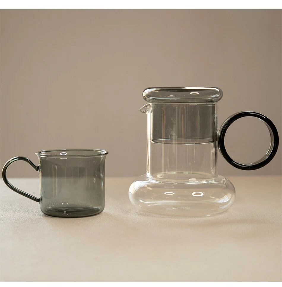Glass Pitcher Jug + Cup Set - Image 30