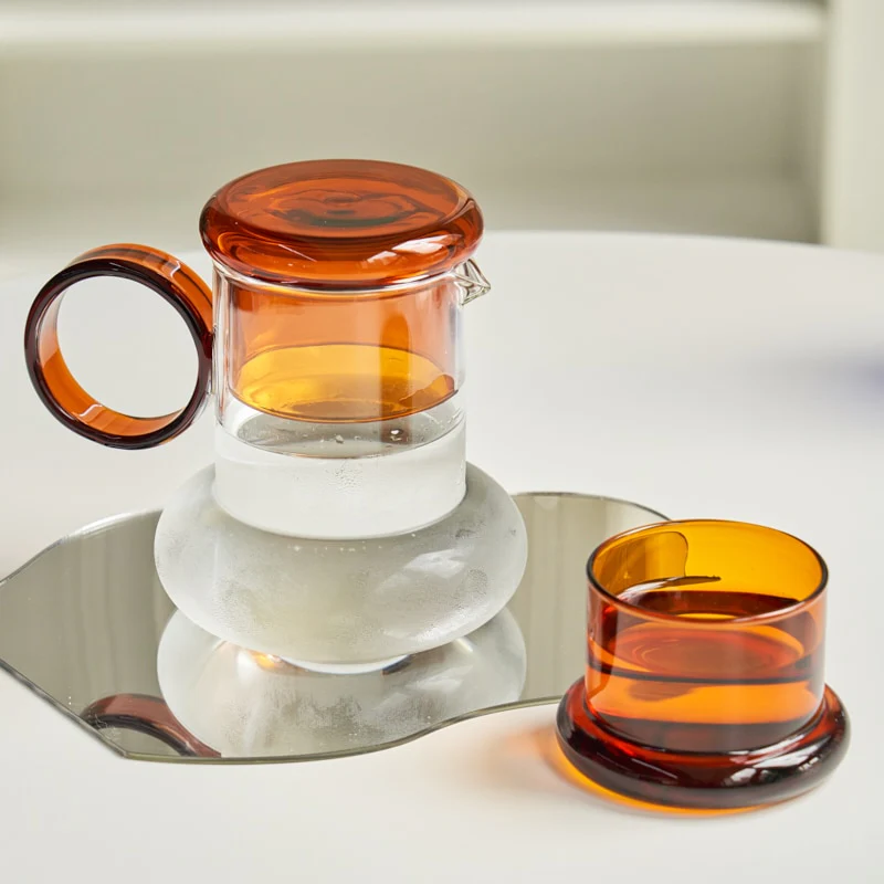 Glass Pitcher Jug + Cup Set - Image 7
