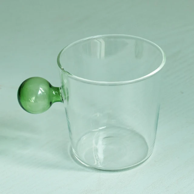 Globe Handle Glass Cup - Image 10