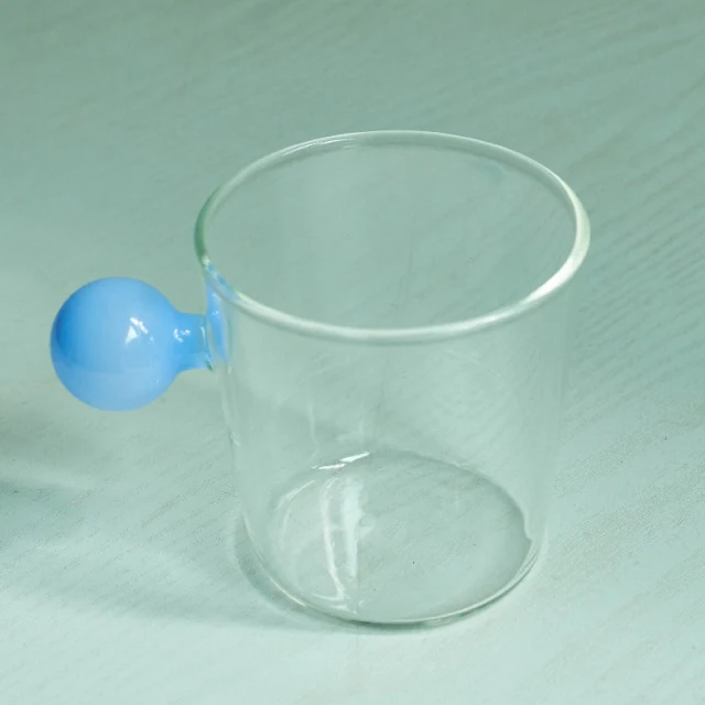 Globe Handle Glass Cup - Image 11