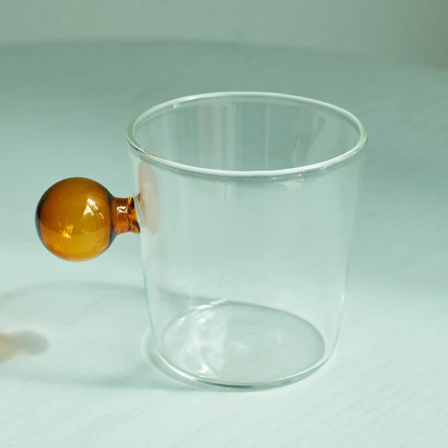 Globe Handle Glass Cup - Image 12