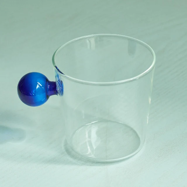 Globe Handle Glass Cup - Image 13