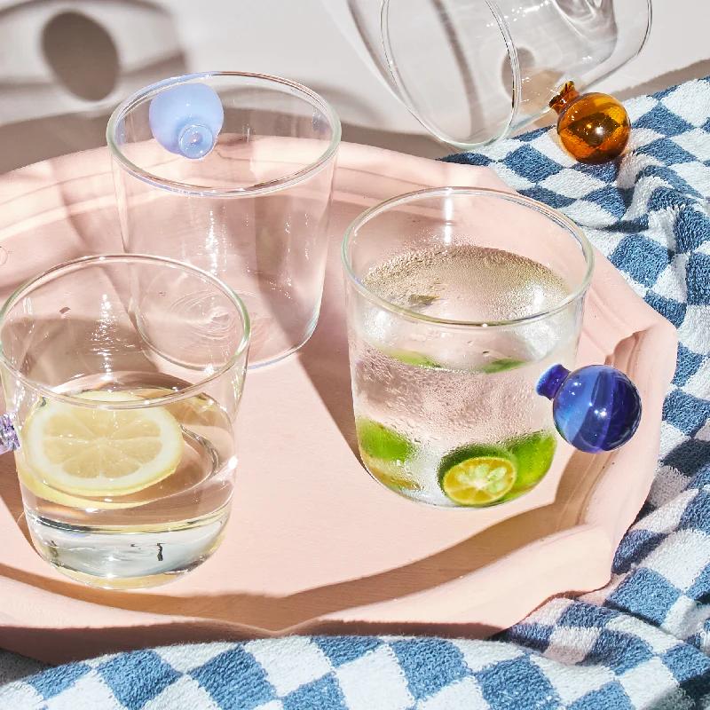 Globe Handle Glass Cup - Image 3
