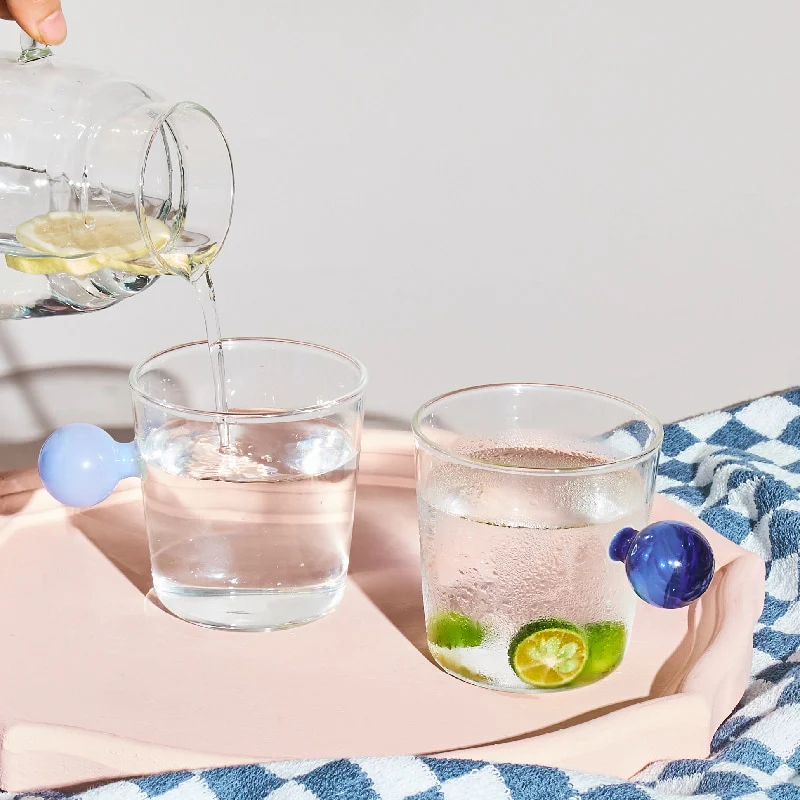 Globe Handle Glass Cup - Image 7