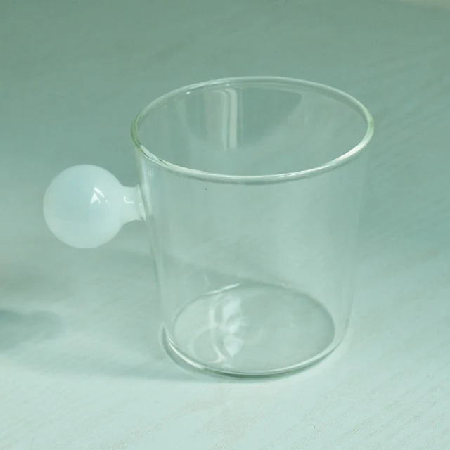 Globe Handle Glass Cup - Image 8