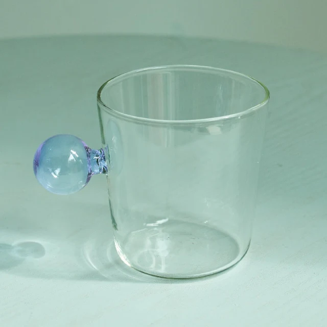 Globe Handle Glass Cup - Image 9