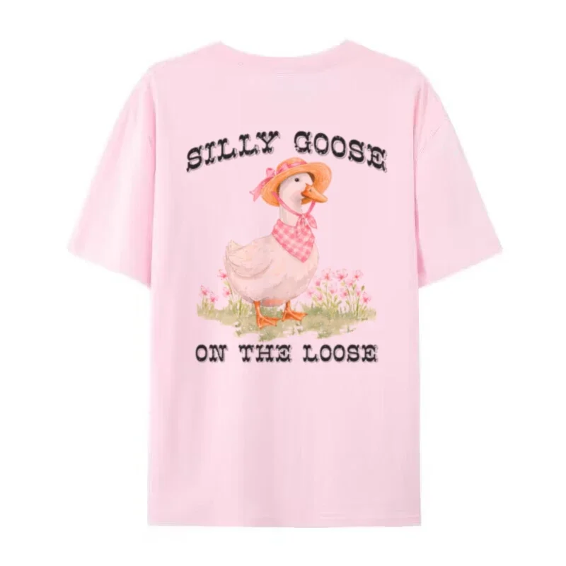 Goose Fairytale Graphic T-Shirt – Cute Storybook Tee - Image 5