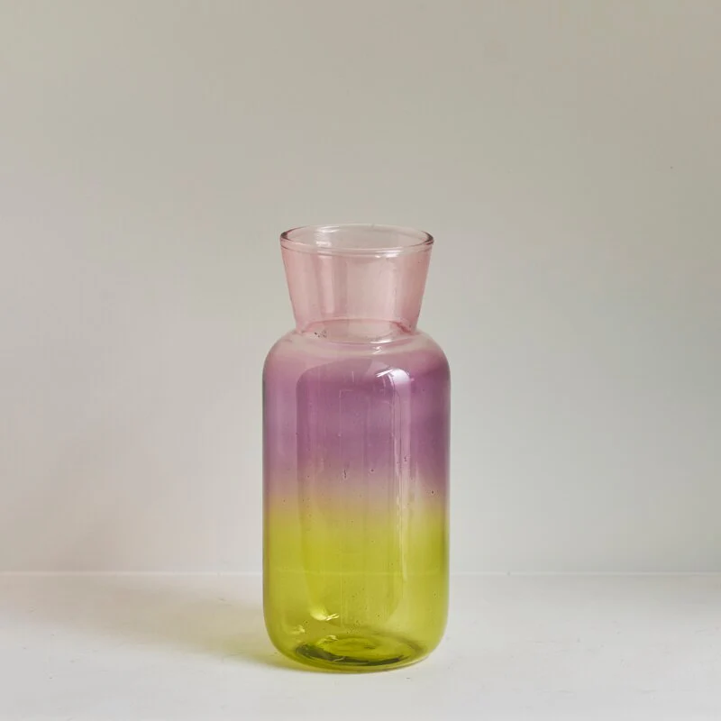 Gradient Coloured Glass Vase - Image 13