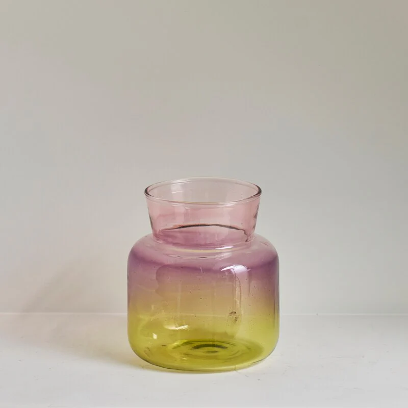 Gradient Coloured Glass Vase - Image 14