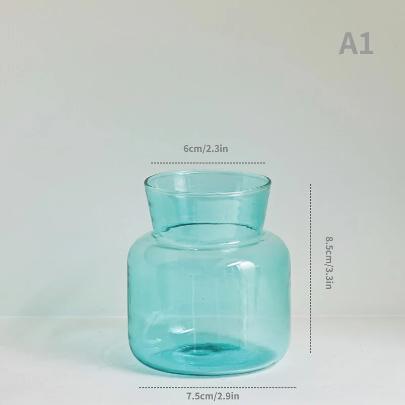 Gradient Coloured Glass Vase - Image 6
