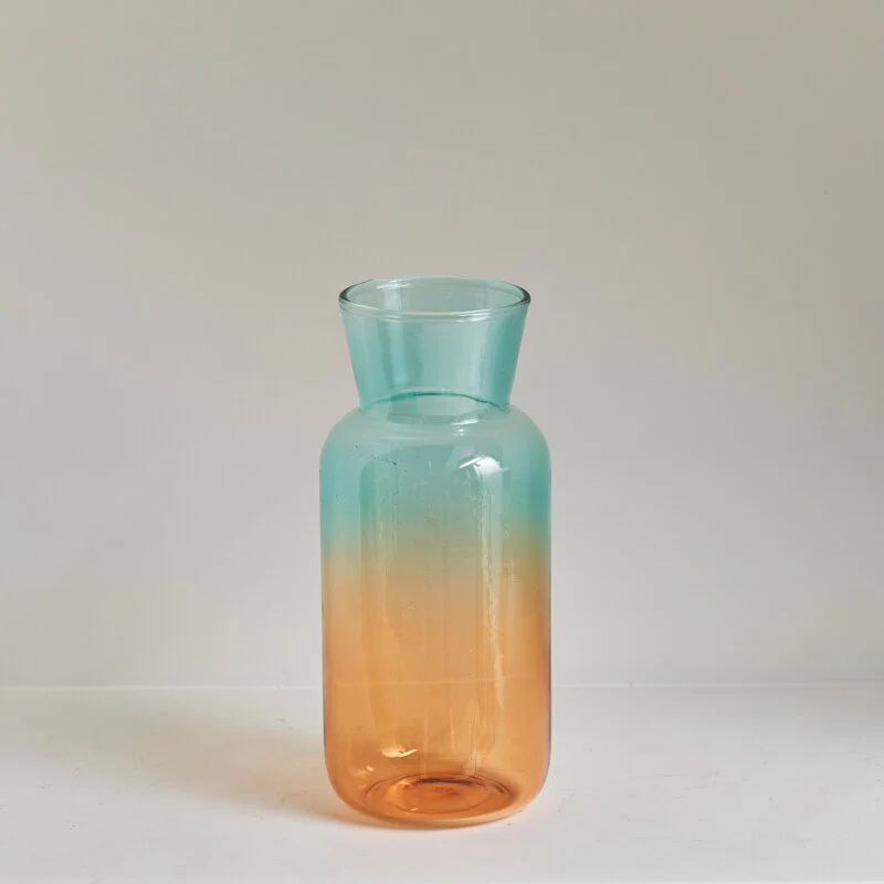 Gradient Coloured Glass Vase - Image 9