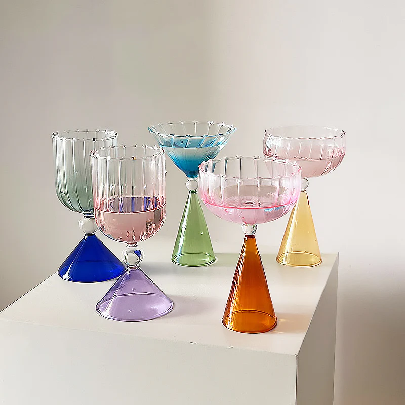Gradient Lace Glass Cup