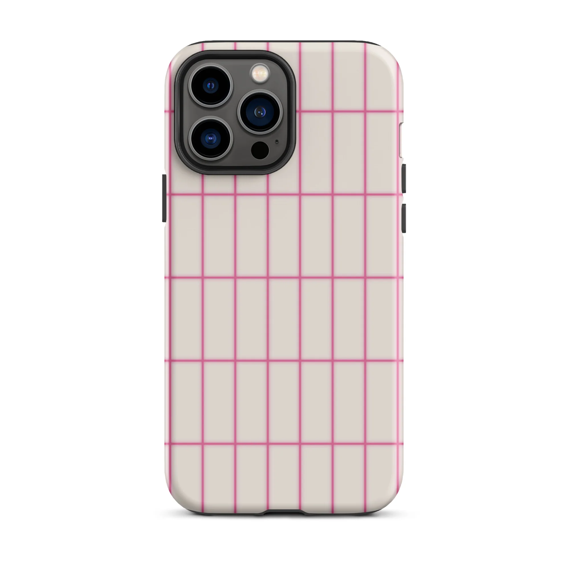 Grid iPhone® Case - Pink - Image 11