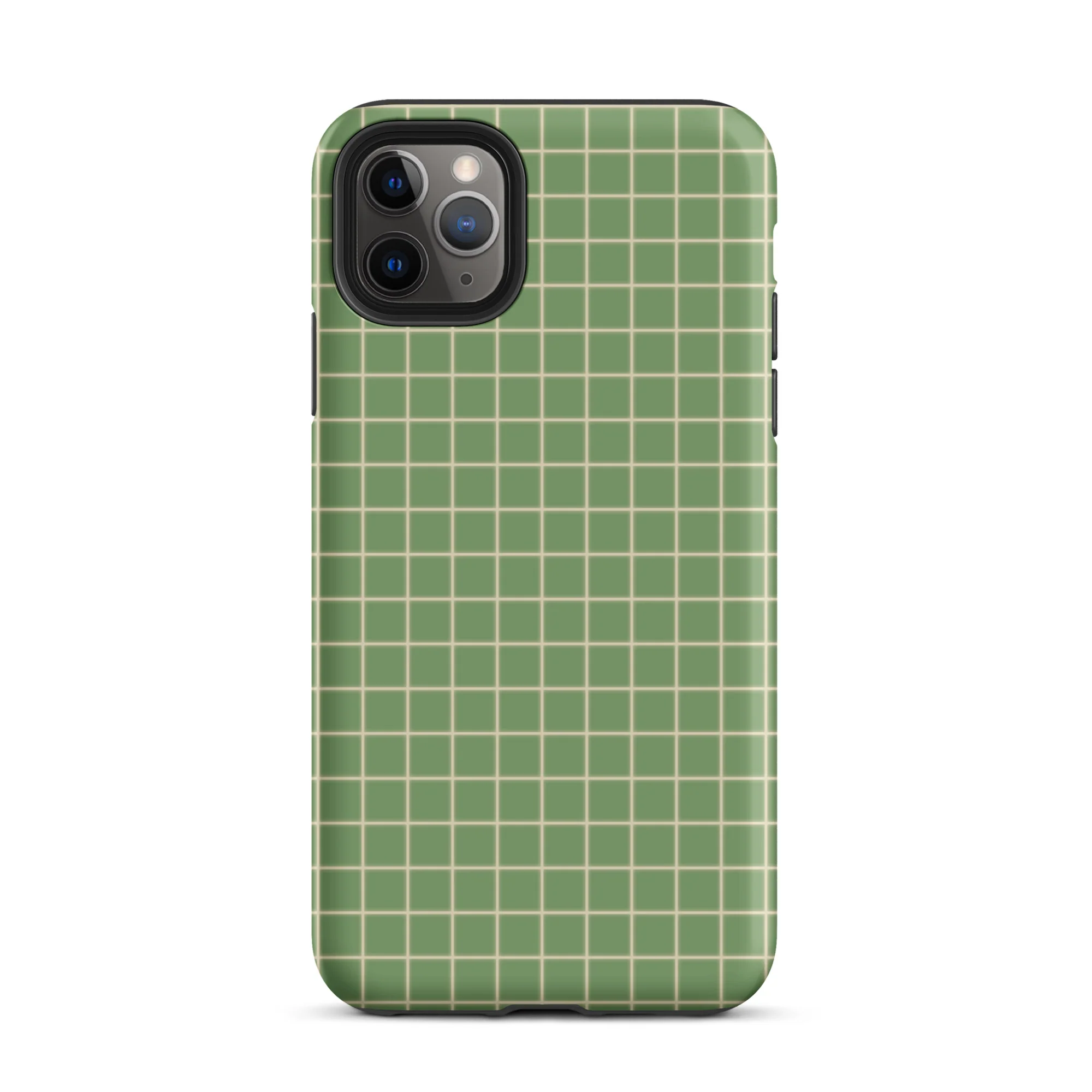 Grid iPhone® Case - Green - Image 3