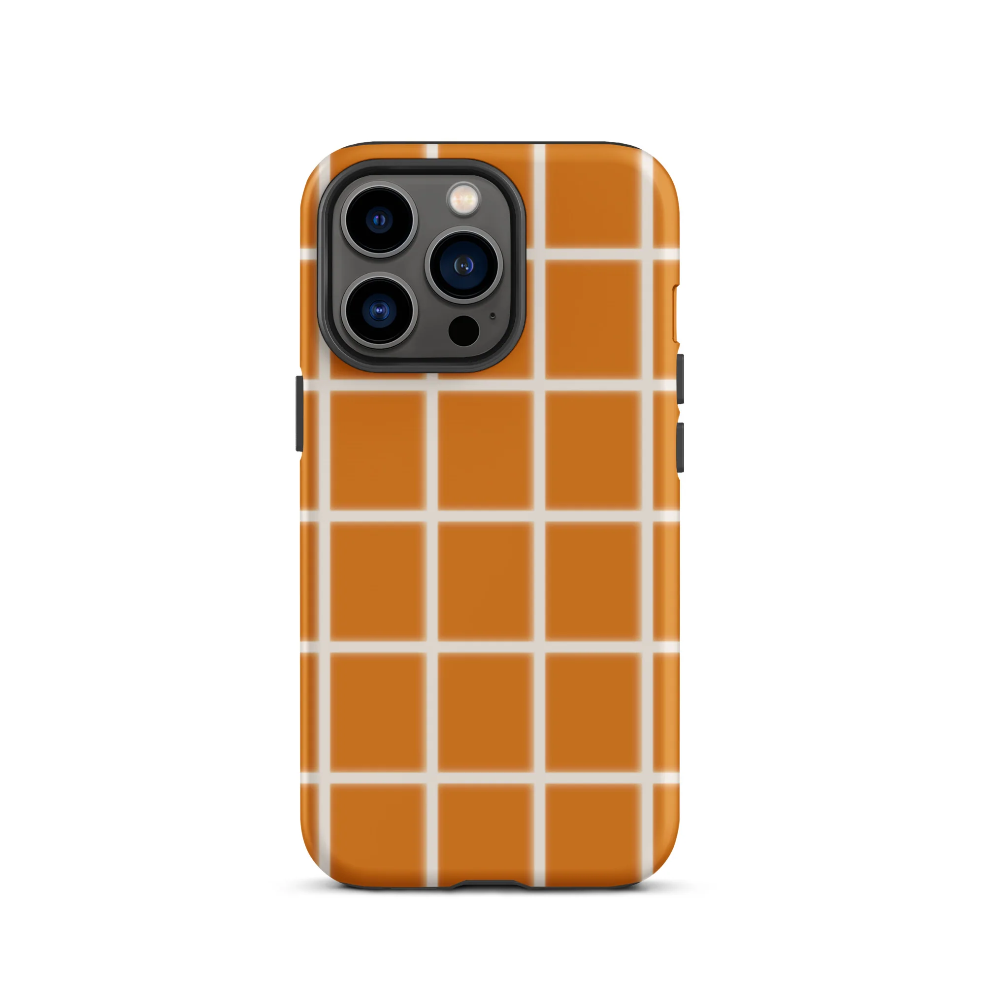 Grid iPhone® Case - Wide, Orange - Image 10