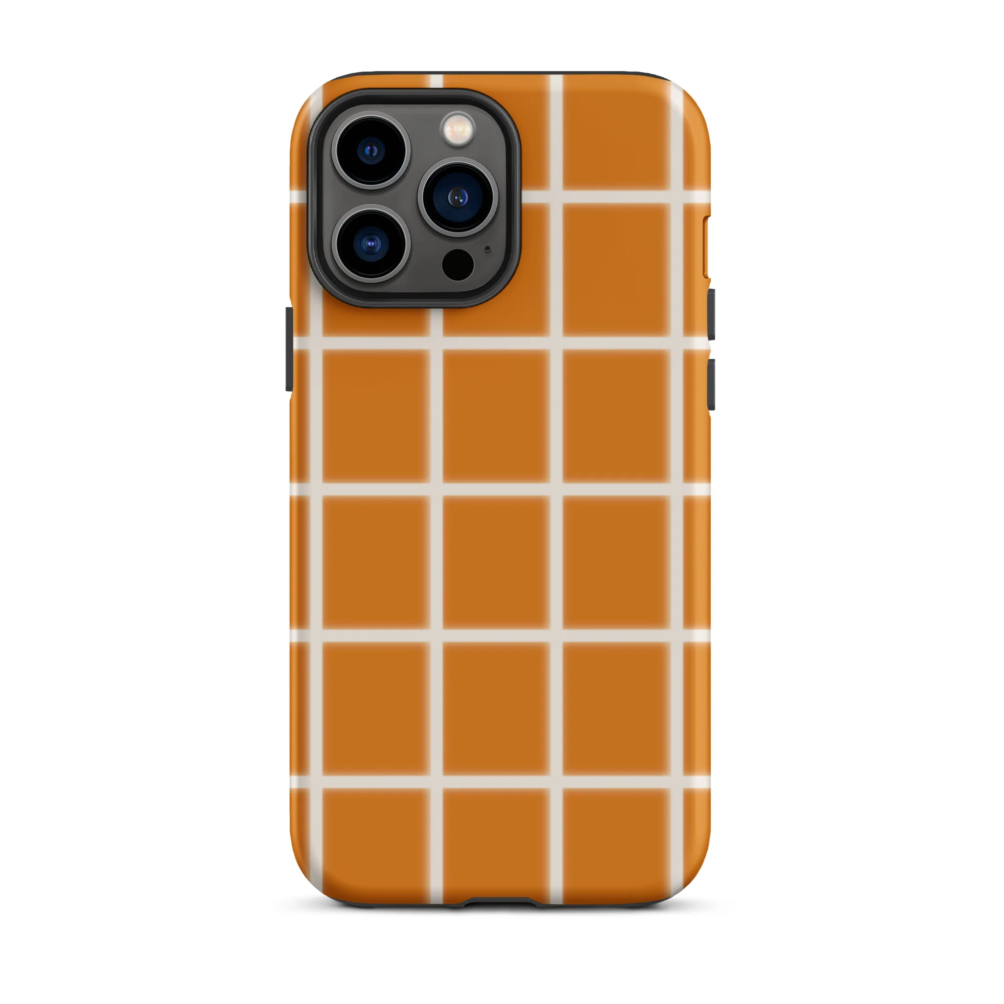 Grid iPhone® Case - Wide, Orange - Image 11