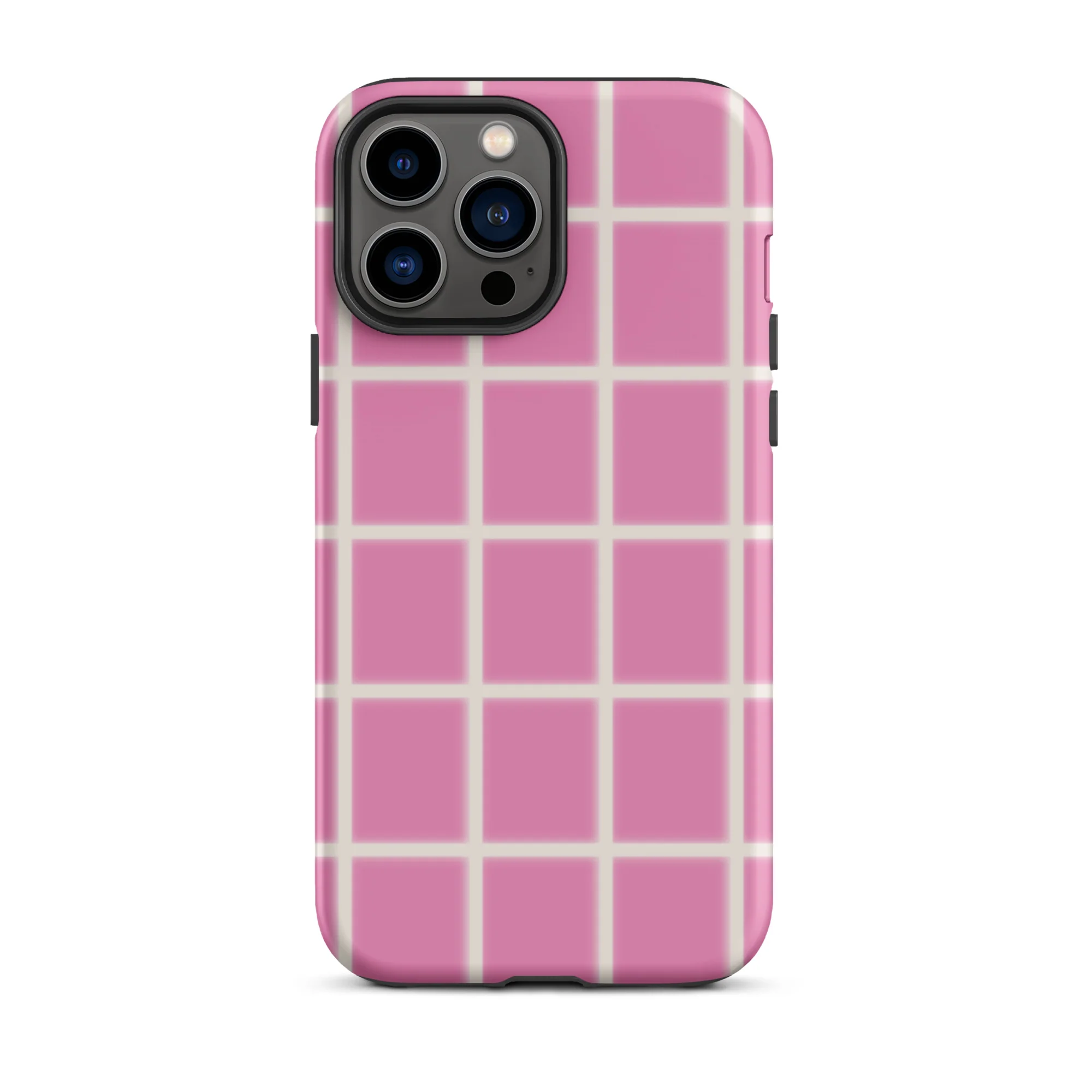 Grid iPhone® Case - Wide, Pink - Image 11