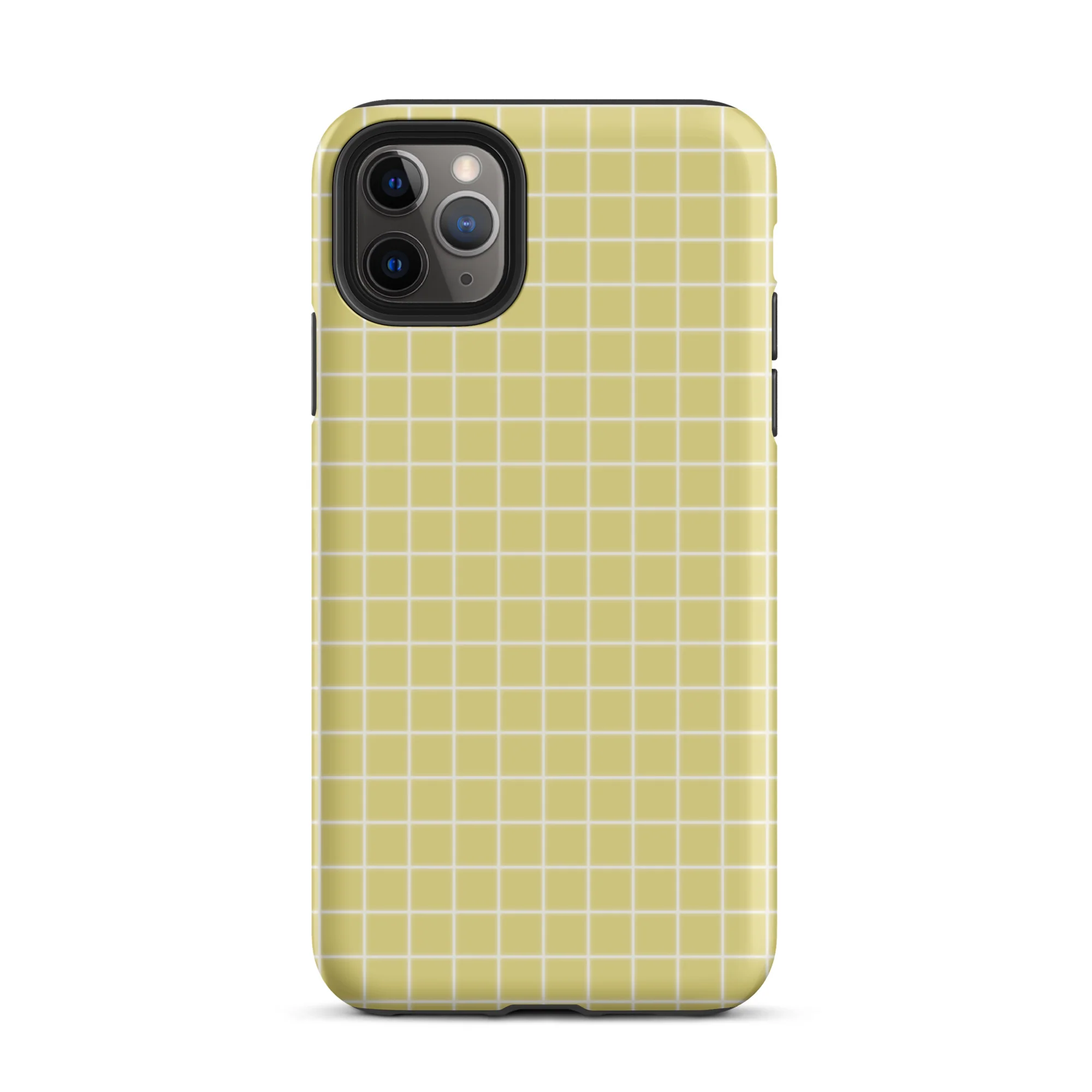 Grid iPhone® Case - Yellow - Image 3