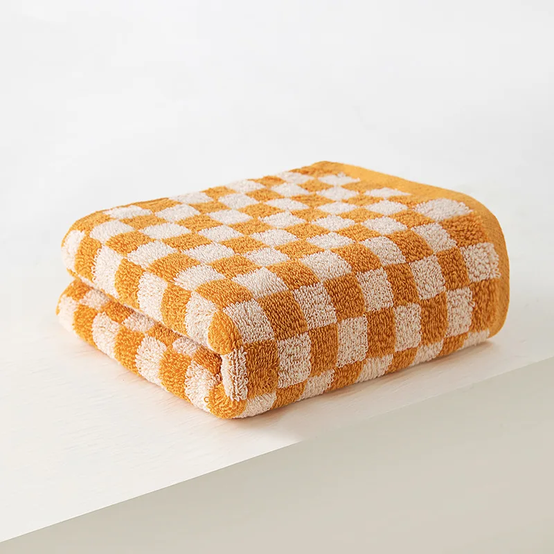 Grids Cotton Face Towel - Image 4