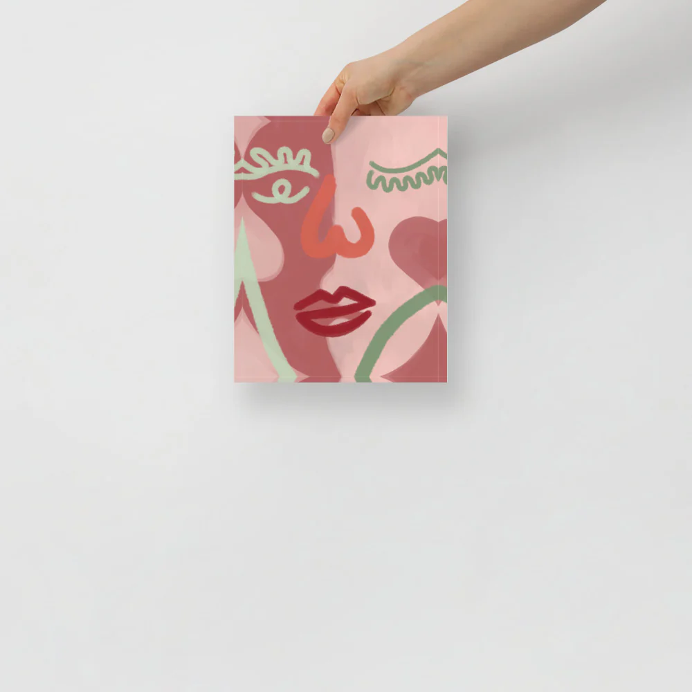 Heart Nose Face Wall Art - Image 2