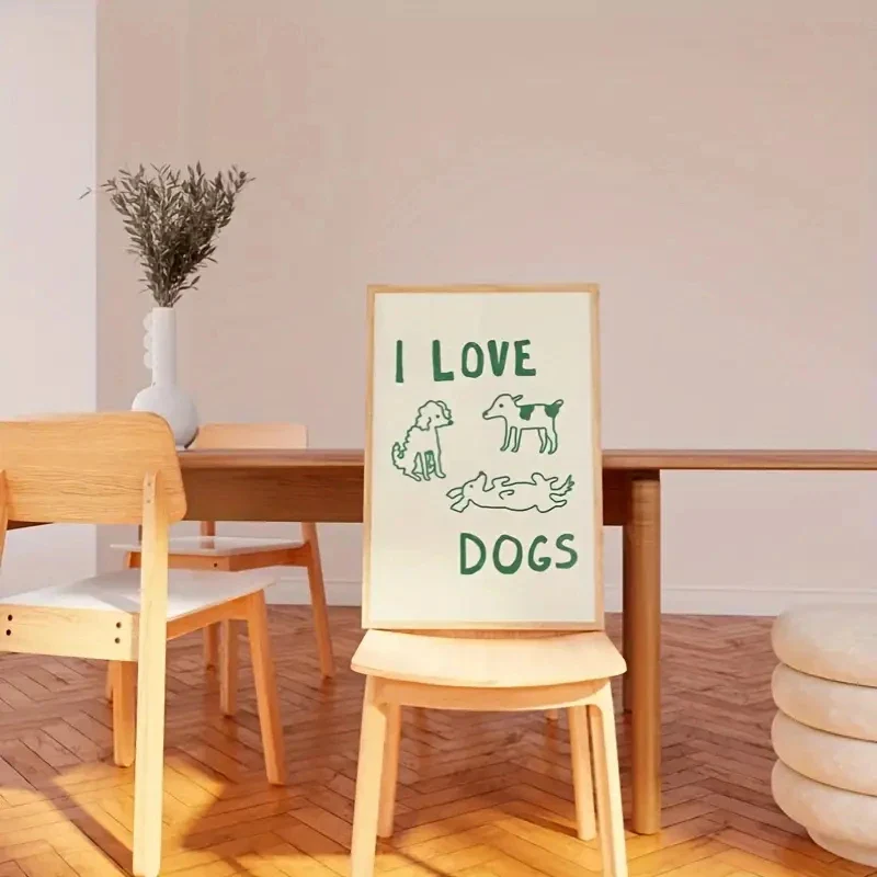 I Love Dogs Wall Art - Image 2