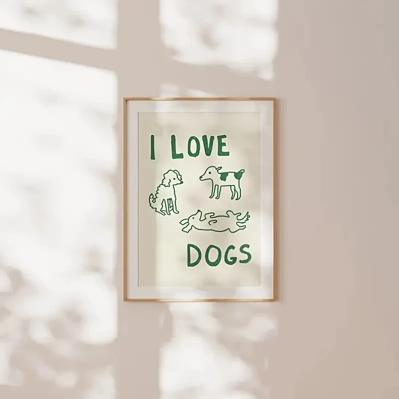 I Love Dogs Wall Art - Image 3