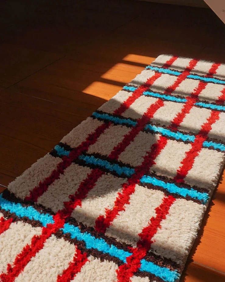 illustrative Grid Rug - Image 7