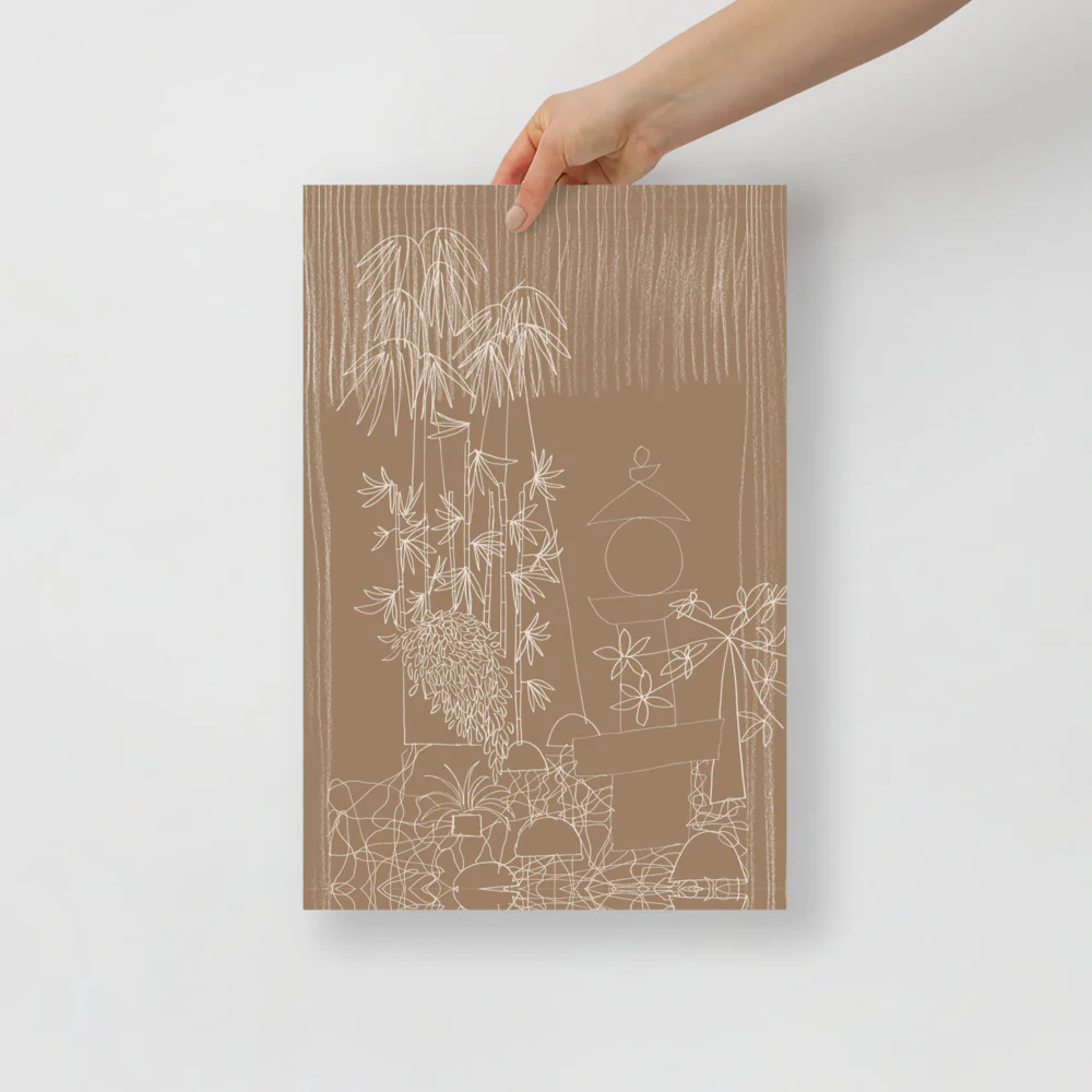 Japanese Back Garden Wall Art - Image 3