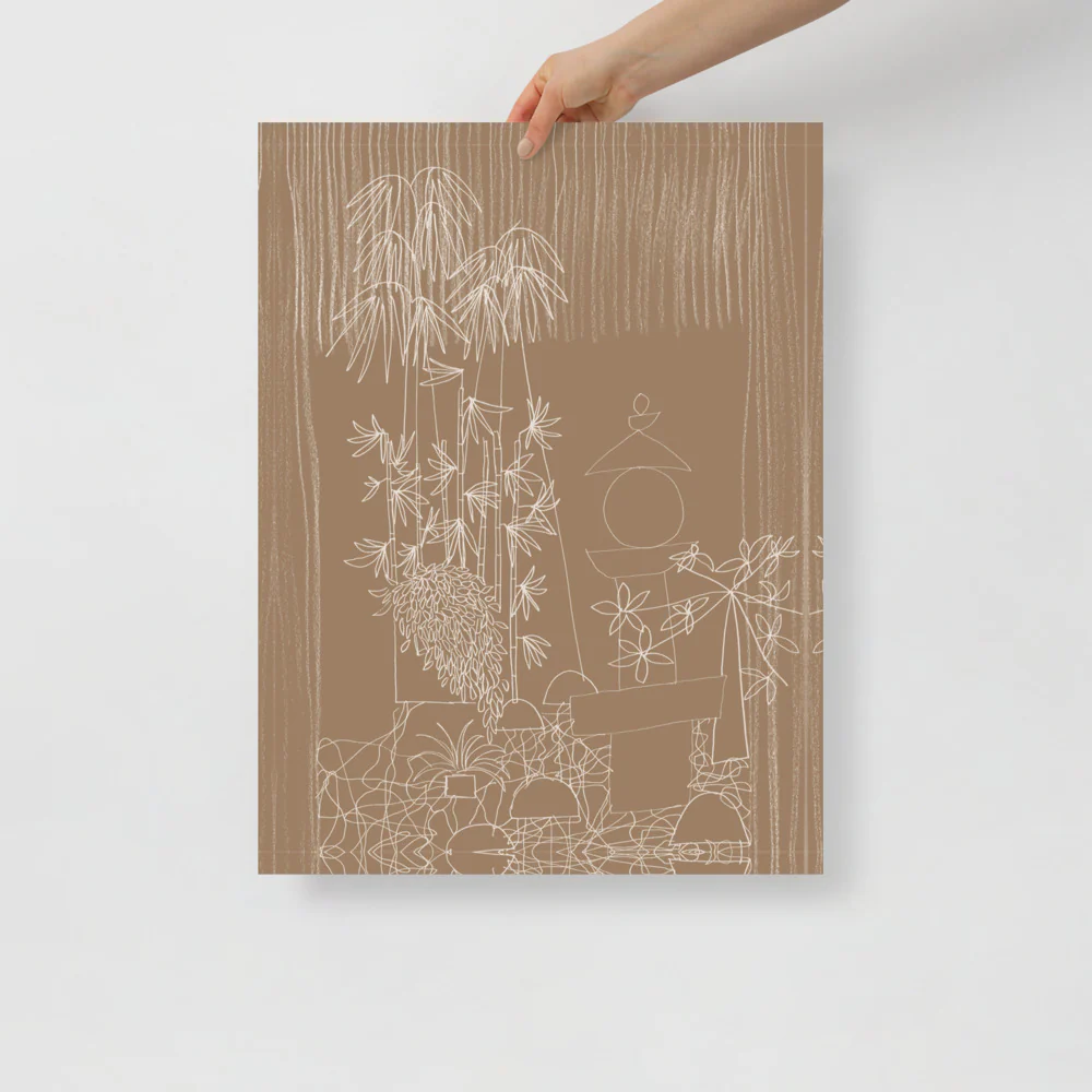 Japanese Back Garden Wall Art - Image 5