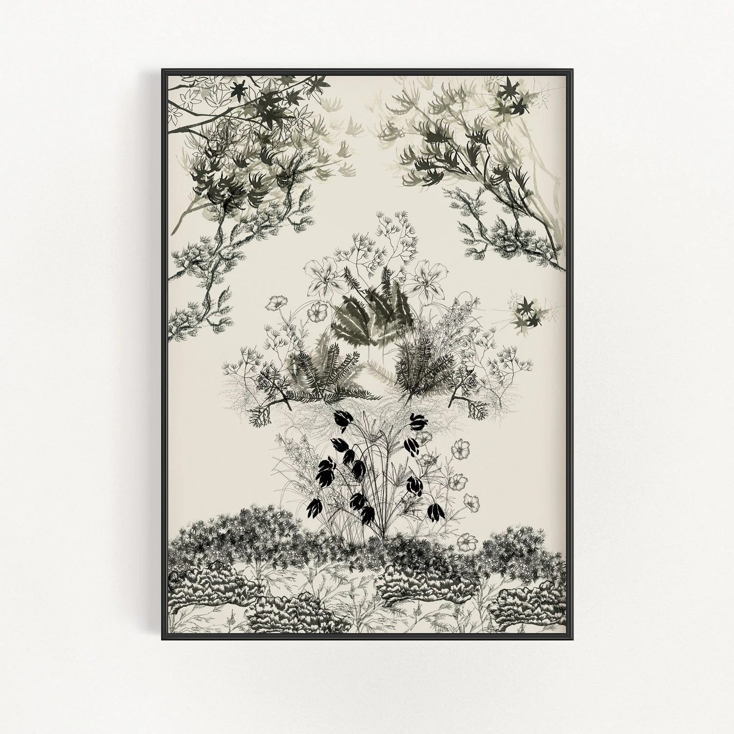 Japanese Garden Scene Wall Art